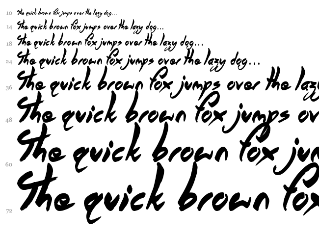Angel Warriors font waterfall